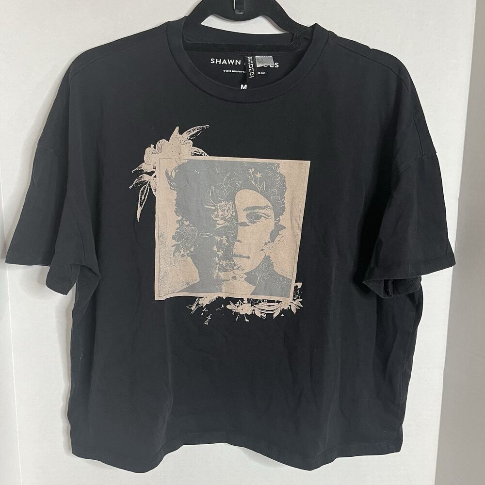SHAWN MENDES (2019) Official Women's Crop Top T-Shirt Size Medium Divided H&M